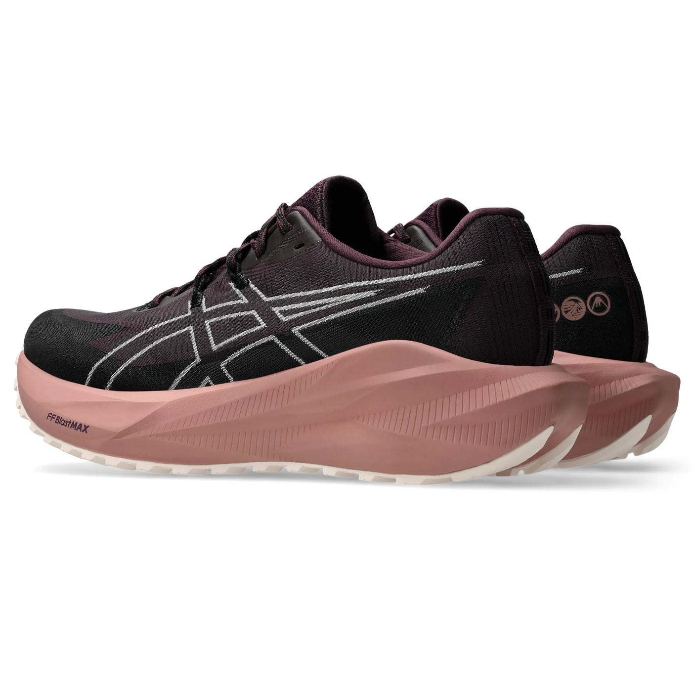 ASICS BlazeBlast chaussures de course route et sentier pour femme - Aubergine foncé / Rose poudré
