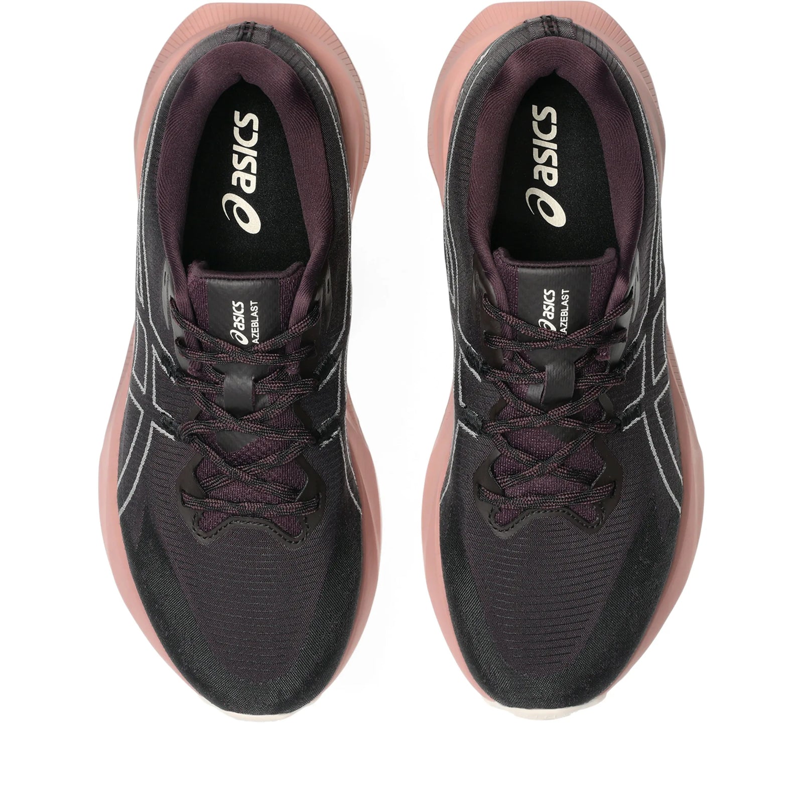 ASICS BlazeBlast road and trail running shoes for women - Dark Aubergine / Powder Pink