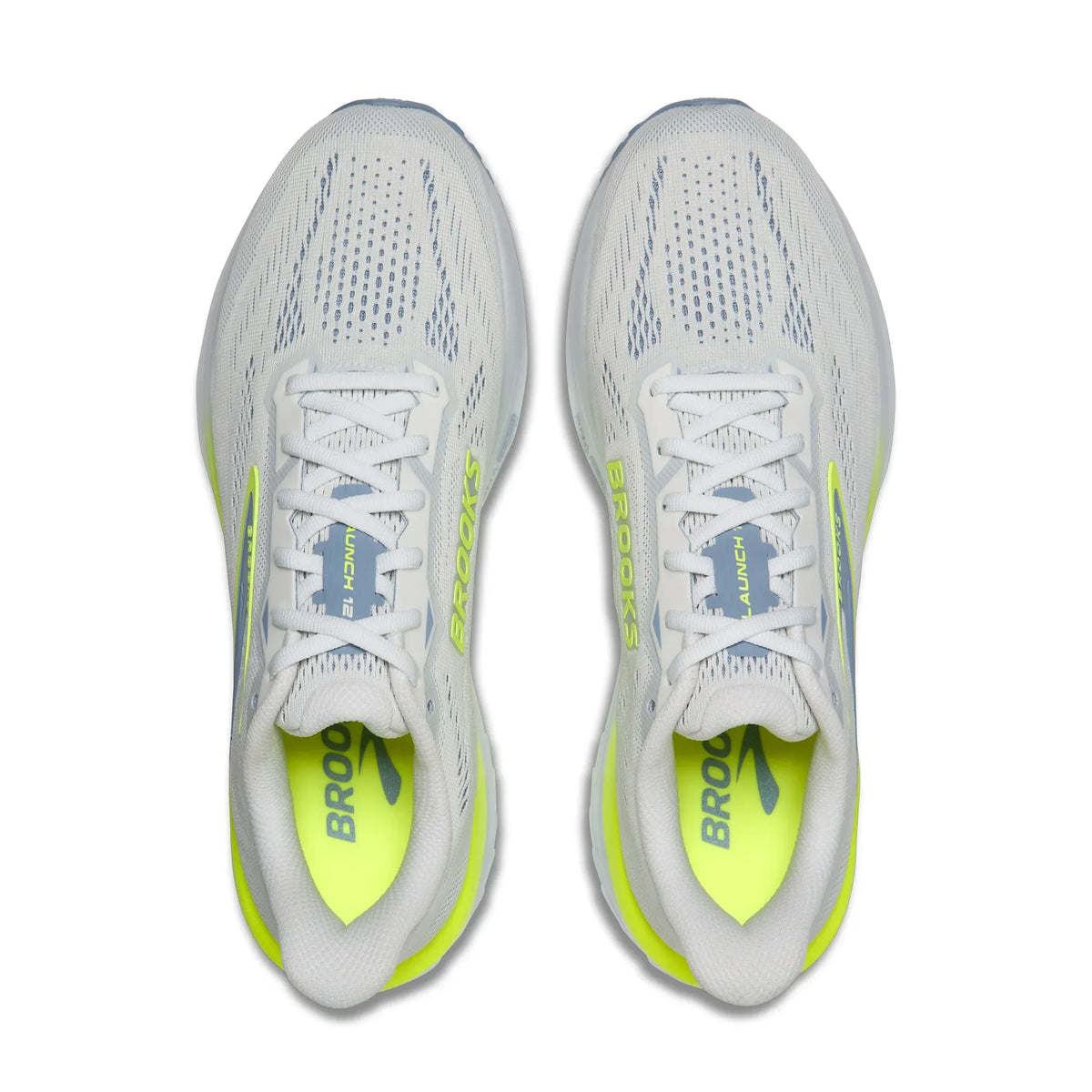 Brooks Launch 12 chaussures de course à pied homme - White / Rainwashed / Nightlife