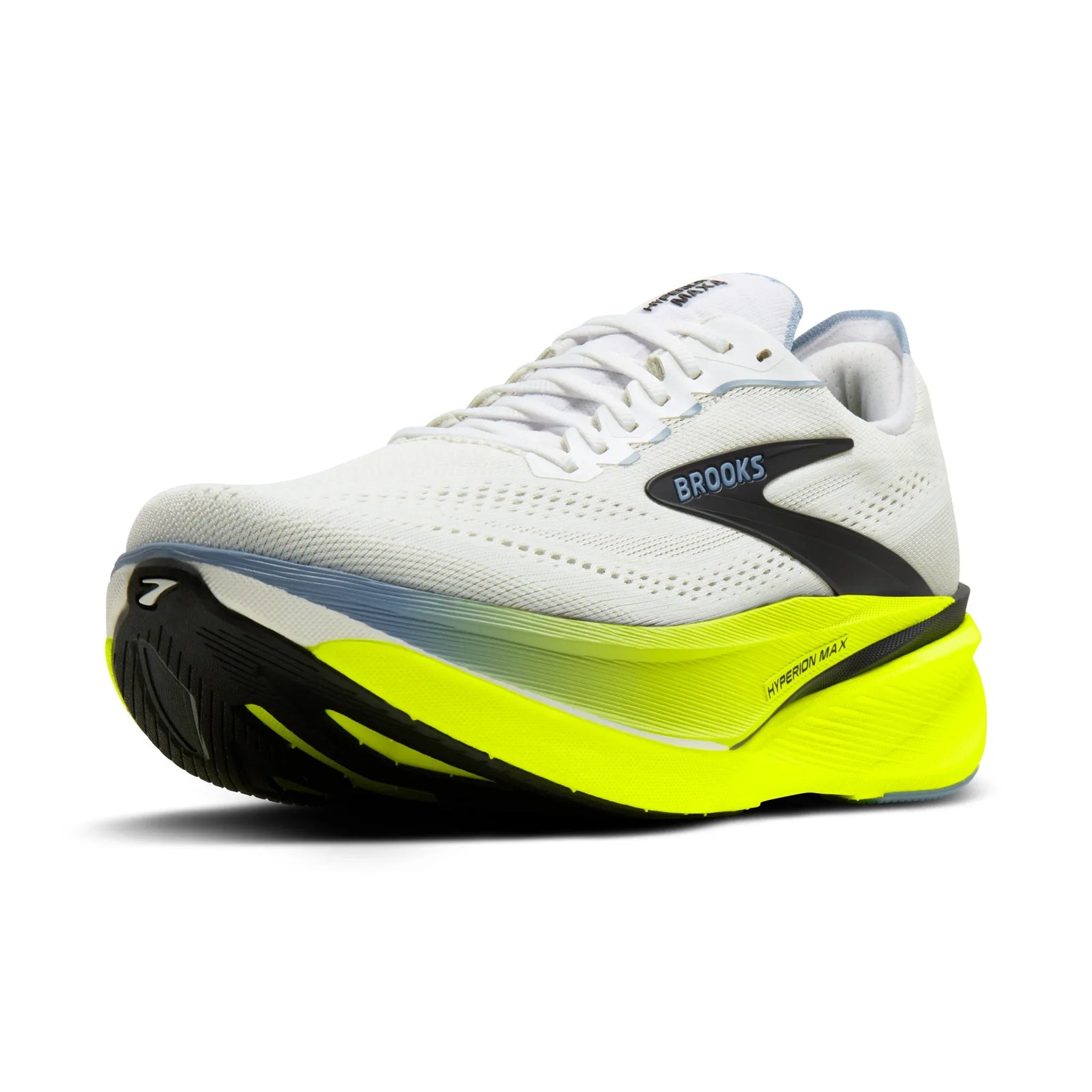 Brooks Hyperion Max 4 chaussures de course à pied pour homme - Blanc / Bleu / Nightlife