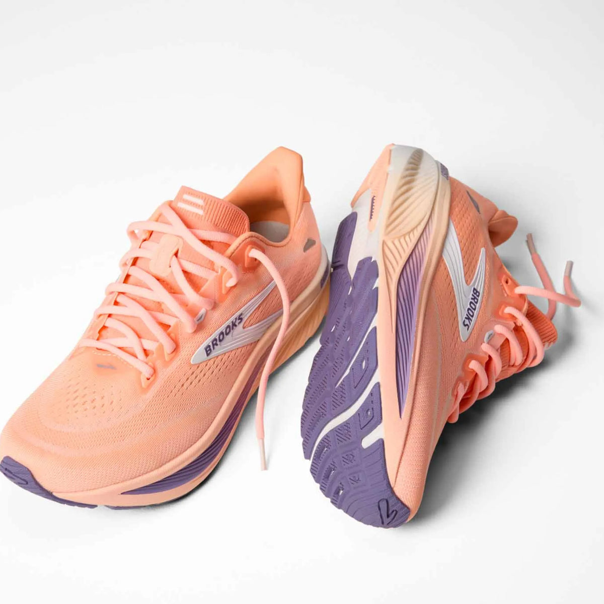 Brooks Ghost 18 Women's Running Shoes - Peach / Grape / Coconut