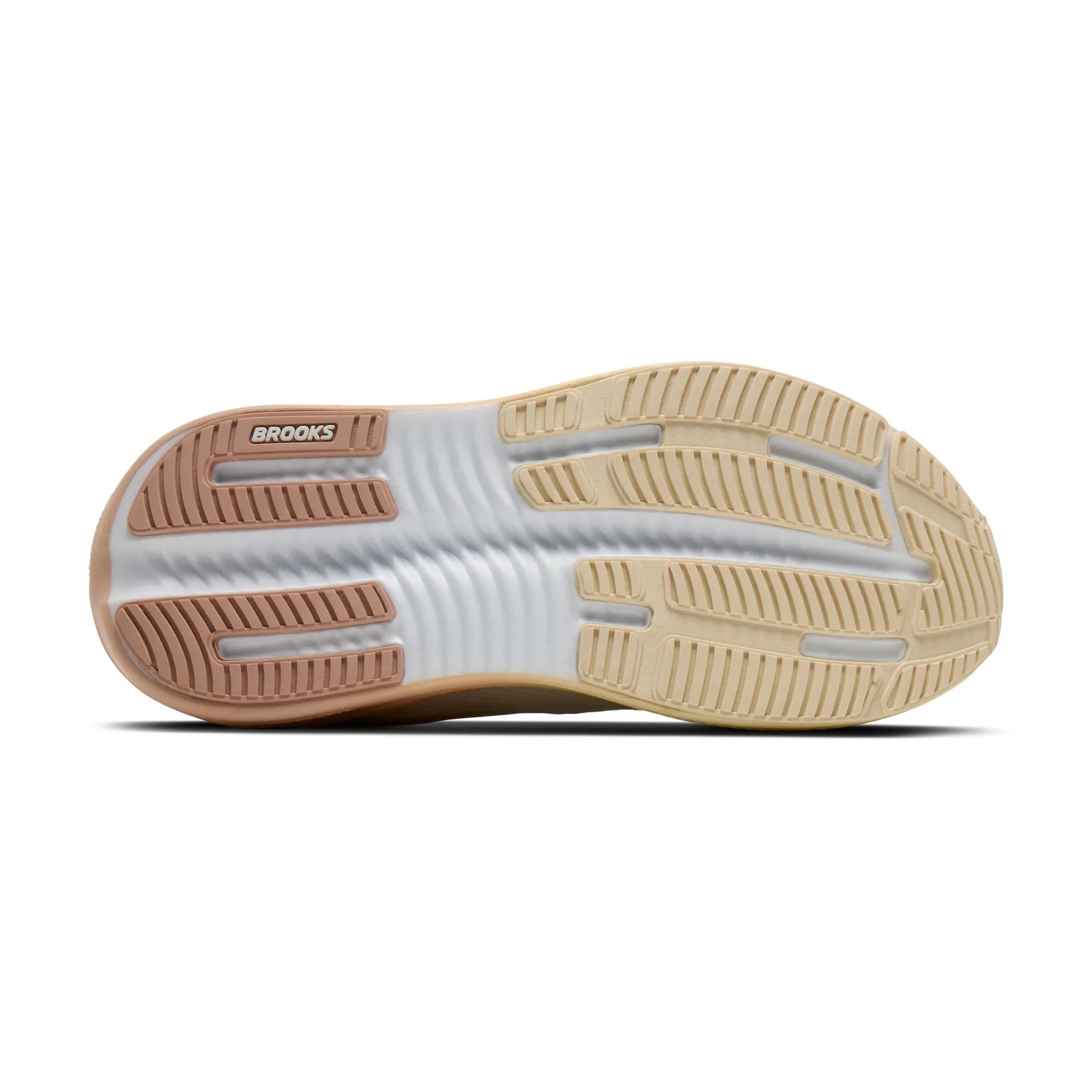 Brooks Ghost Max 4 chaussures de course à pied pour femme - Blanc / Rose / Rutabaga