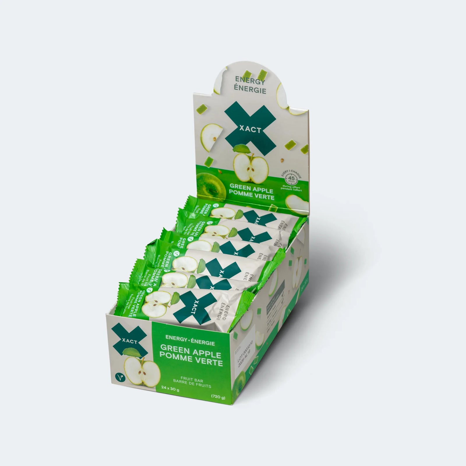 Xact Nutrition Energy Bars Green Apple - Box of 24