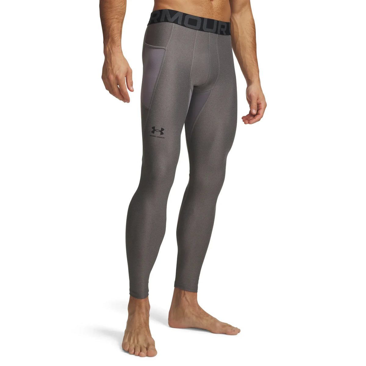 UA HeatGear Armour legging de compression pour homme Carbon Heather / Noir