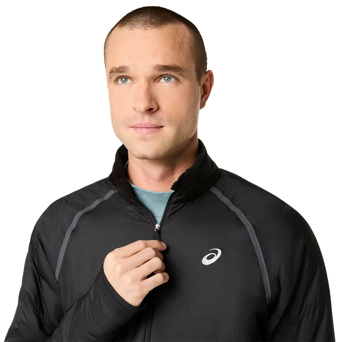 Veste de course à pied d'hiver ASICS Road Winter noir pour homme