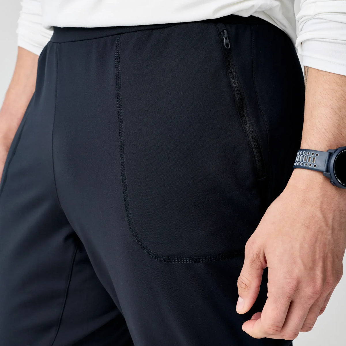 Brooks Momentum Thermal pantalon de course à pied pour homme – Noir (détail 1)