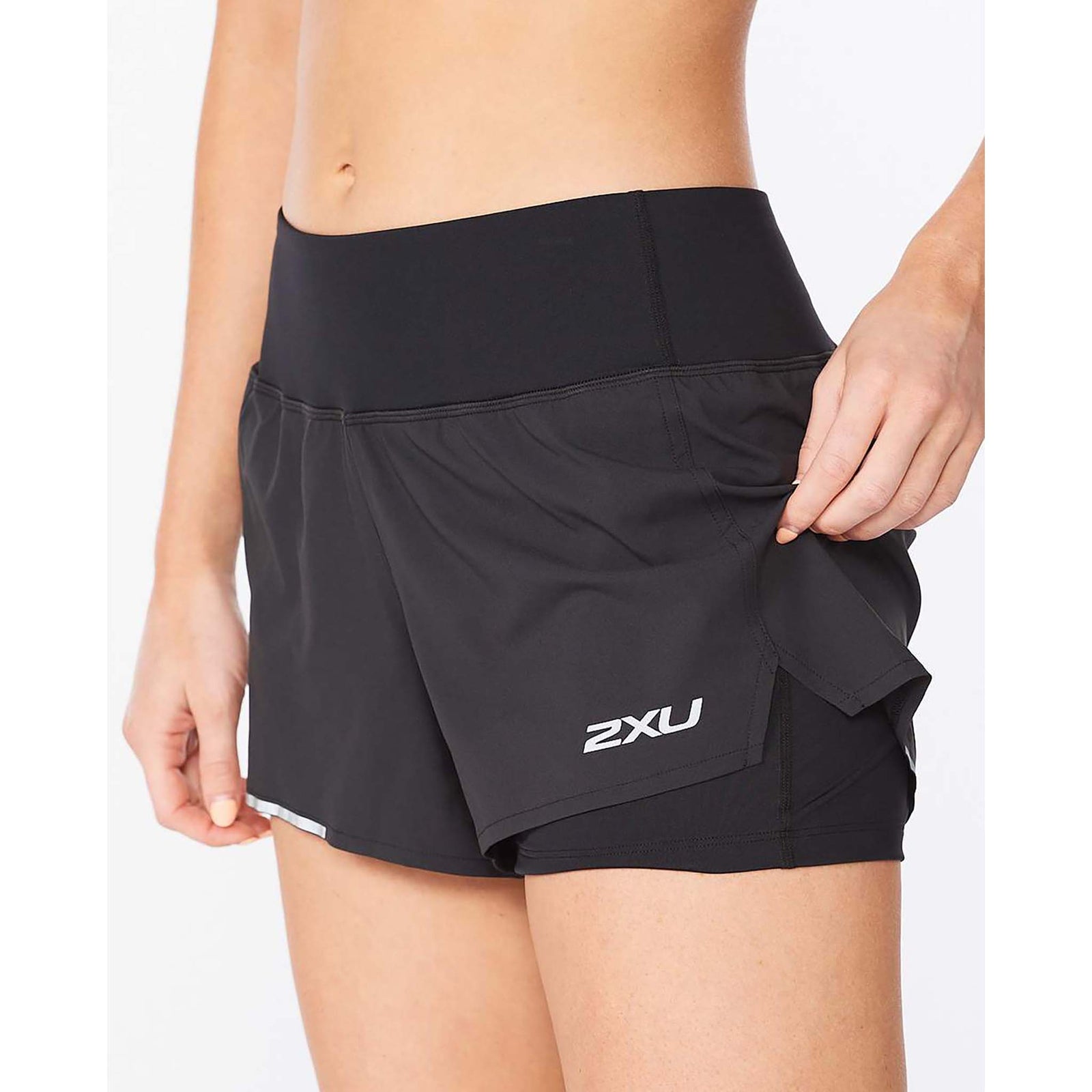 2XU 2XU Aero 3-Inch Shorts 2-en-1 de course à pied pour femme