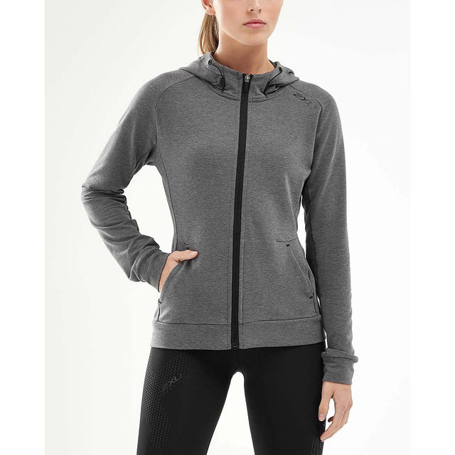 2XU 2XU Transit Zip Hoodie chandail kangourou avec fermeture eclair pour femme