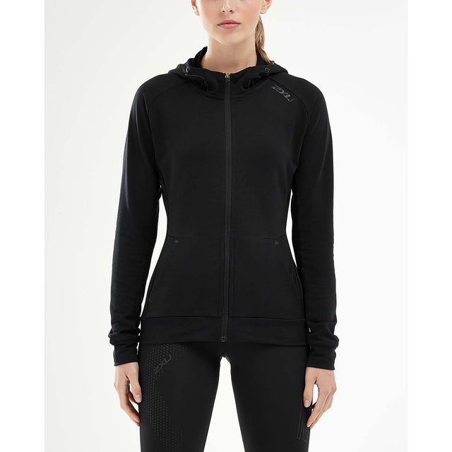 2XU 2XU Transit Zip Hoodie chandail kangourou avec fermeture eclair pour femme