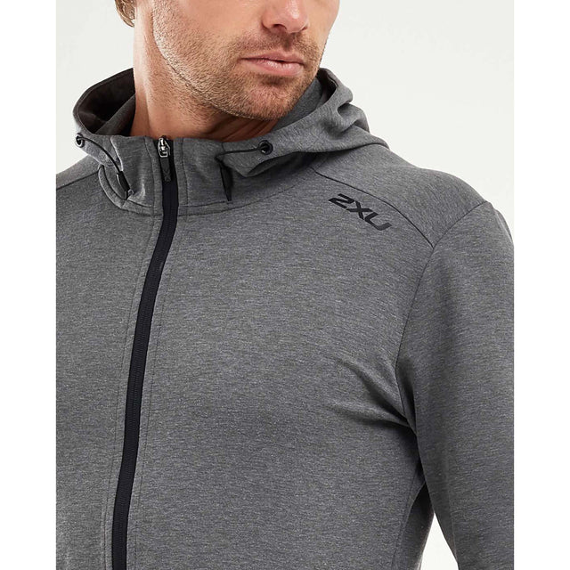 2XU 2XU Transit Zip Hoodie chandail kangourou avec fermeture eclair pour homme