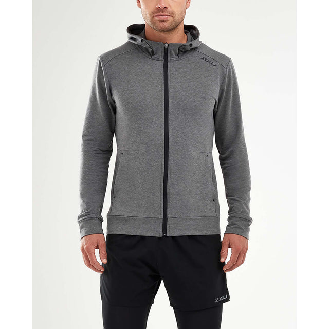 2XU 2XU Transit Zip Hoodie chandail kangourou avec fermeture eclair pour homme