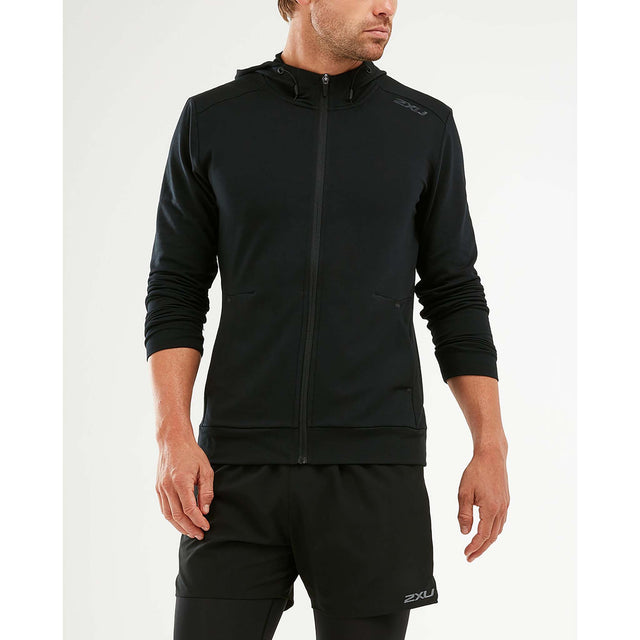 2XU 2XU Transit Zip Hoodie chandail kangourou avec fermeture eclair pour homme