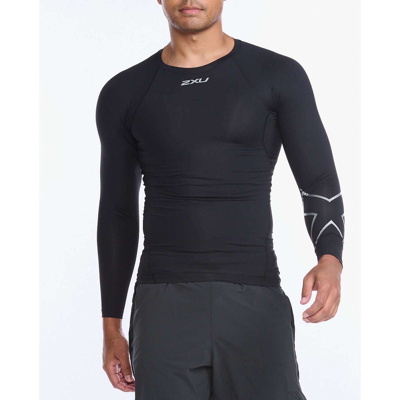 2XU chandail de compression Core manches longues sport homme - Noir