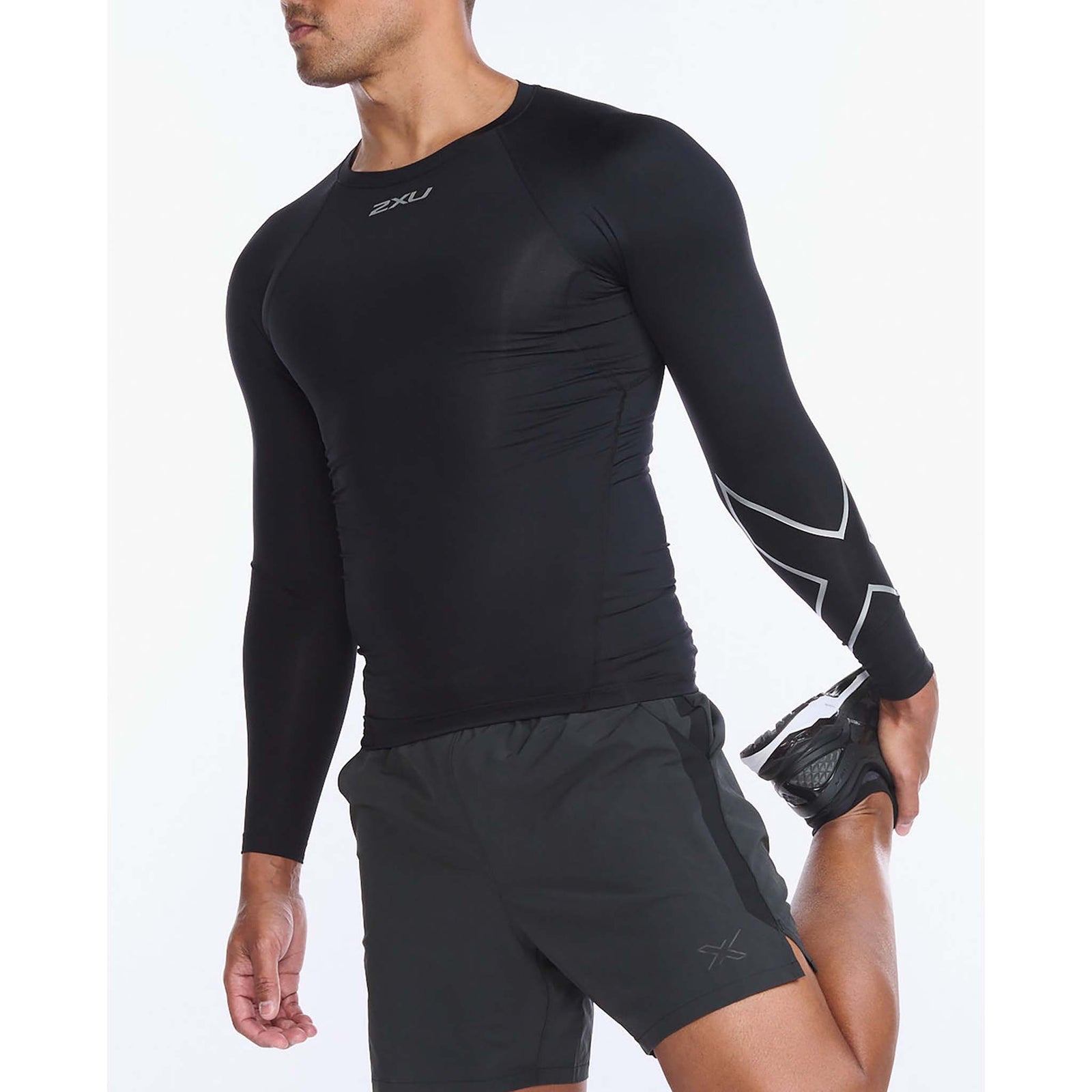 2XU chandail de compression Core manches longues sport homme - Noir