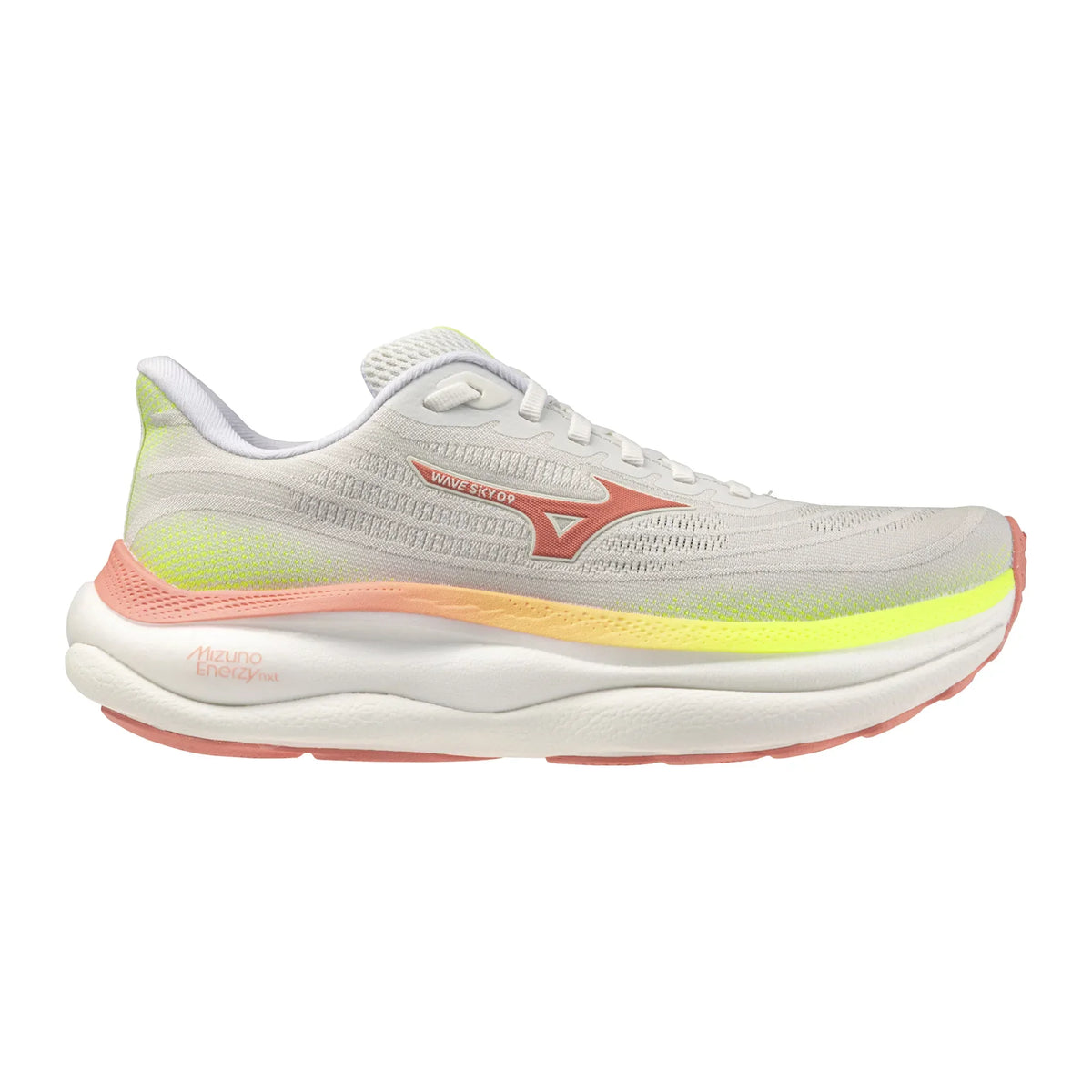 Mizuno Wave Sky 9 femme - GF White / Desert Flower