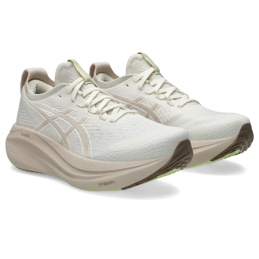 ASICS Gel Nimbus 27 chaussures de course à pied pour femme - Cream / Mineral Beige