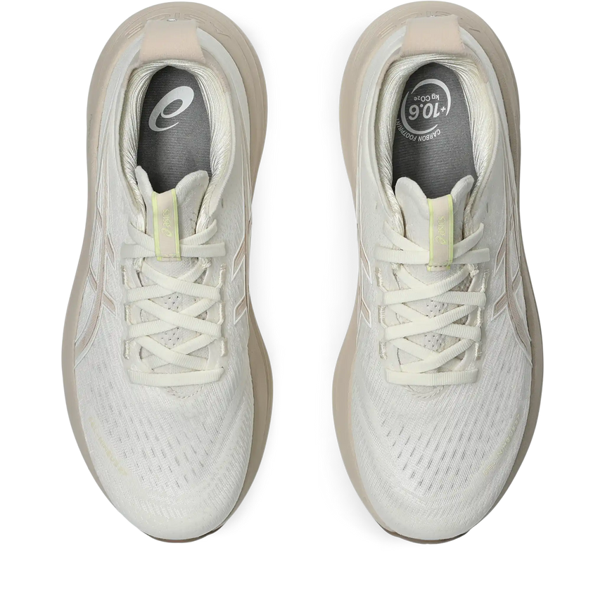 ASICS Gel Nimbus 27 chaussures de course à pied pour femme - Cream / Mineral Beige