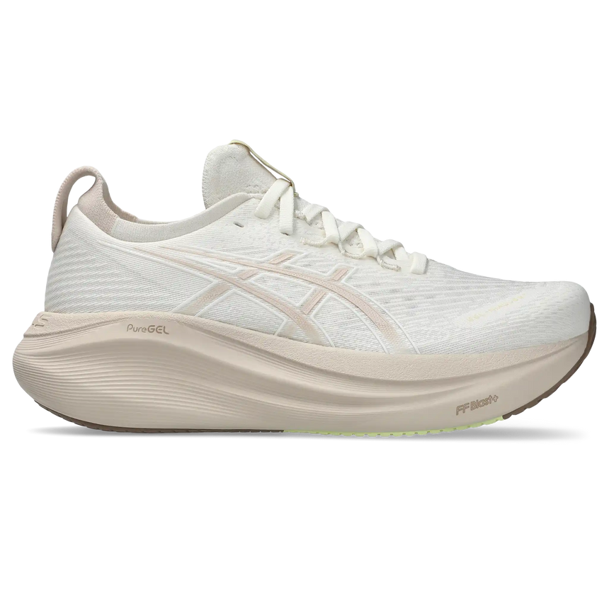 ASICS Gel Nimbus 27 chaussures de course à pied pour femme - Cream / Mineral Beige