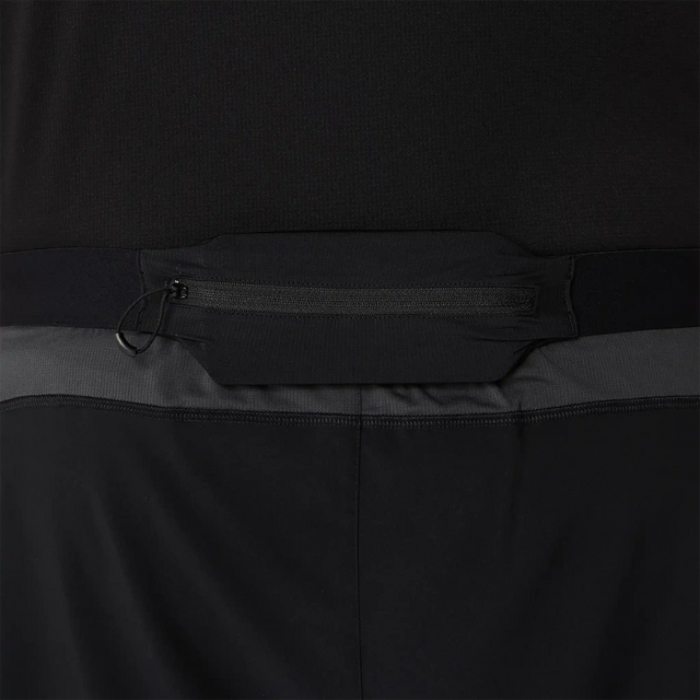 ASICS Road short de course à pied 5 po homme - Noir Performance / Gris Graphite