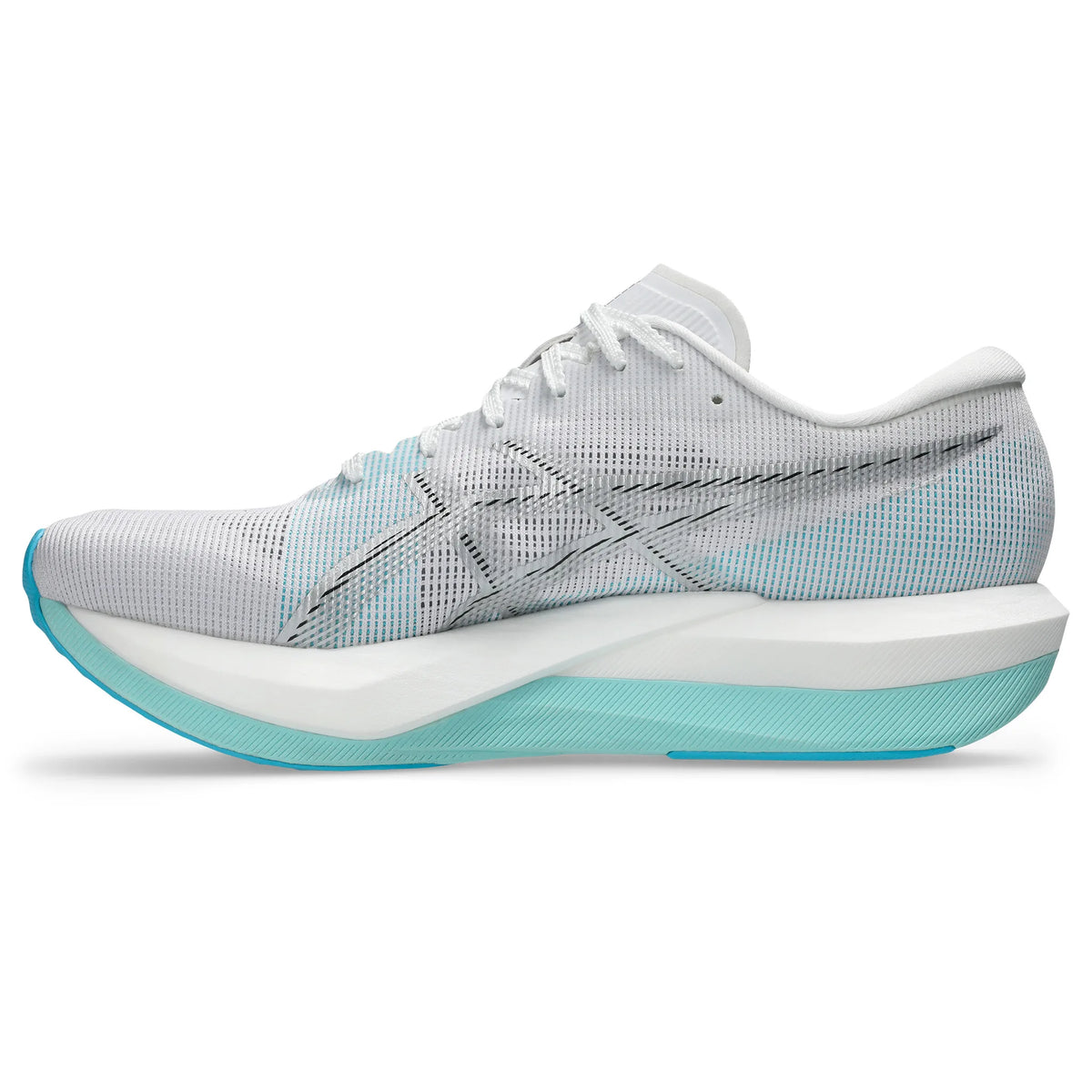 Asics Magic Speed 5 Unisex Carbon Plate Running Shoes - White / Pure Silver