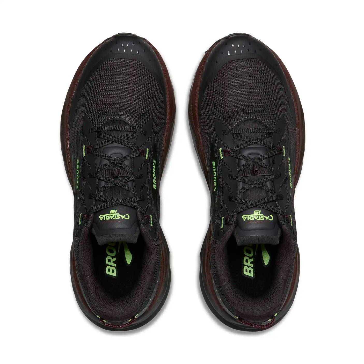 Brooks Cascadia 19 chaussures de course à pied trail homme - Phantom / Rum Raisin / Green