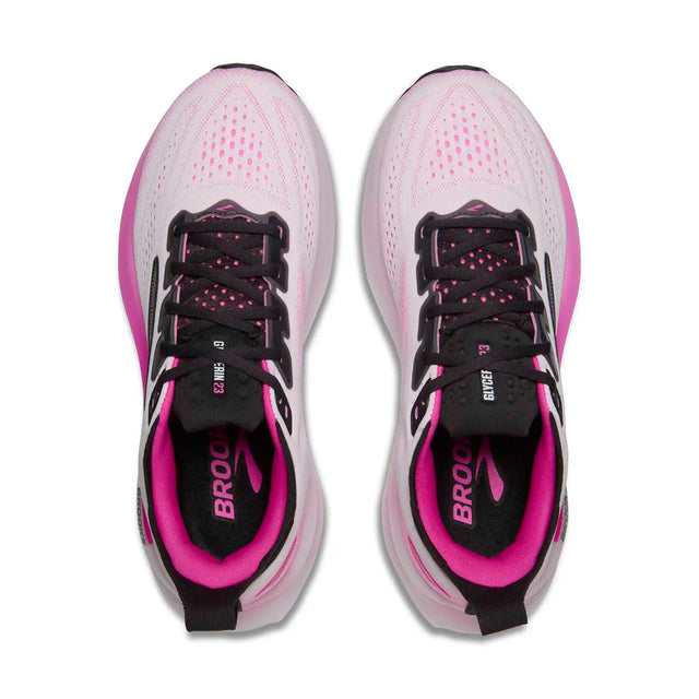 Brooks Glycerin 23 chaussures de course femme - White / Phantom / Cyber Pink