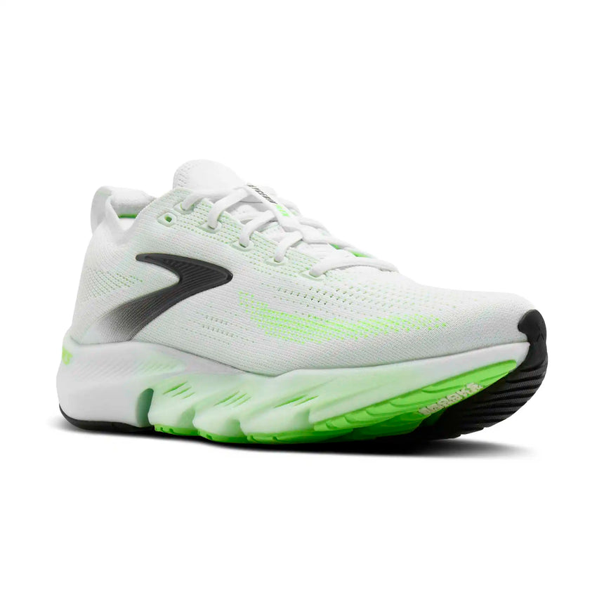 Brooks Glycerin Flex chaussures de course à pied homme - White / Green Gecko / Phantom