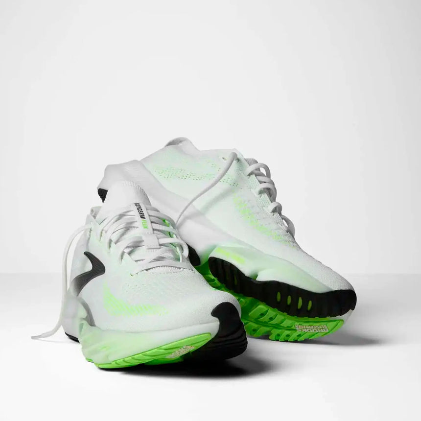 Brooks Glycerin Flex chaussures de course à pied homme - White / Green Gecko / Phantom