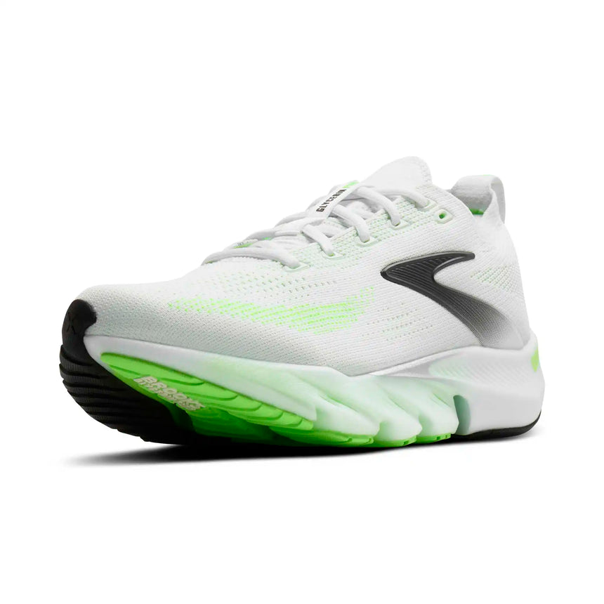Brooks Glycerin Flex chaussures de course à pied homme - White / Green Gecko / Phantom
