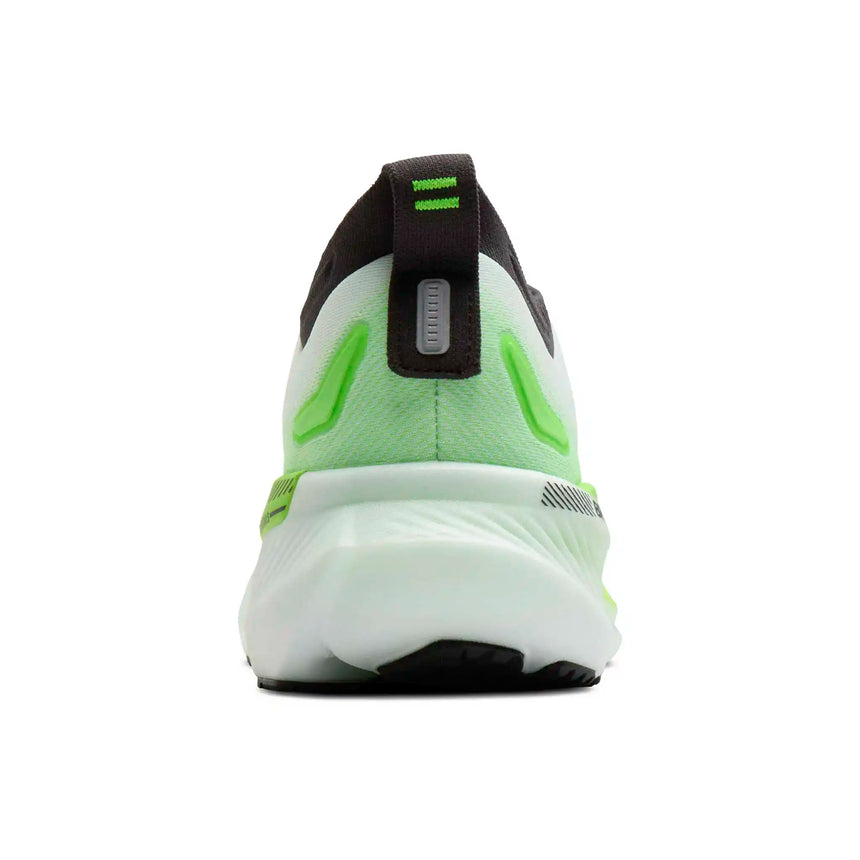 Brooks Glycerin GTS 23 chaussures de course homme - White / Phantom / Green Gecko