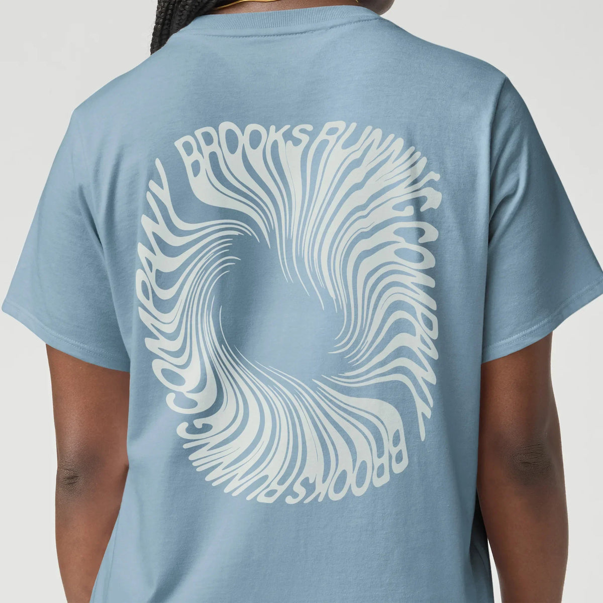 Brooks Graphic t-shirt femme - Blue Haze / Bone