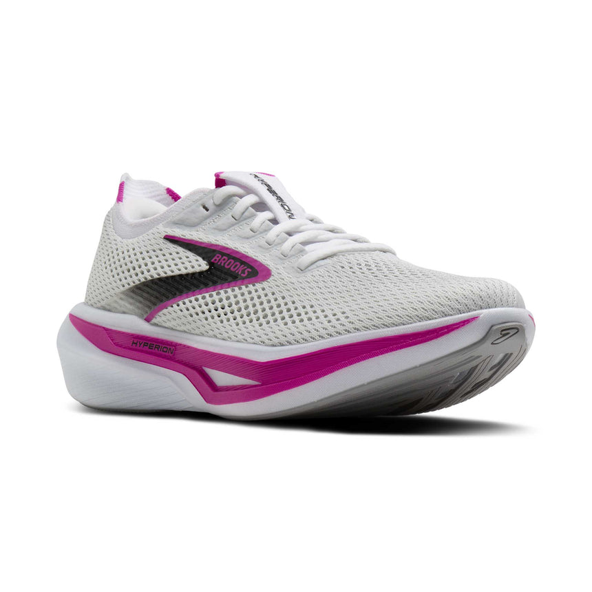 Brooks Hyperion 3 chaussures de course à pied femme - White / Luminary / Cyber Pink