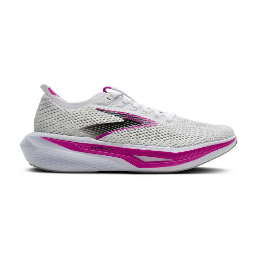 Brooks Hyperion 3 chaussures de course à pied femme - White / Luminary / Cyber Pink