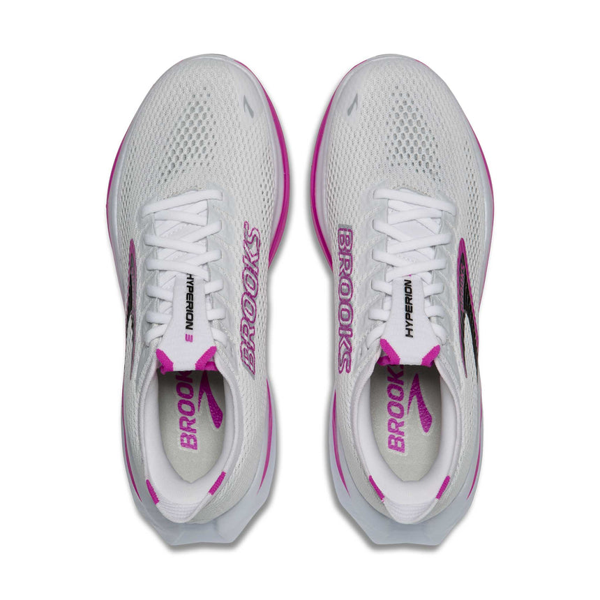 Brooks Hyperion 3 chaussures de course à pied femme - White / Luminary / Cyber Pink