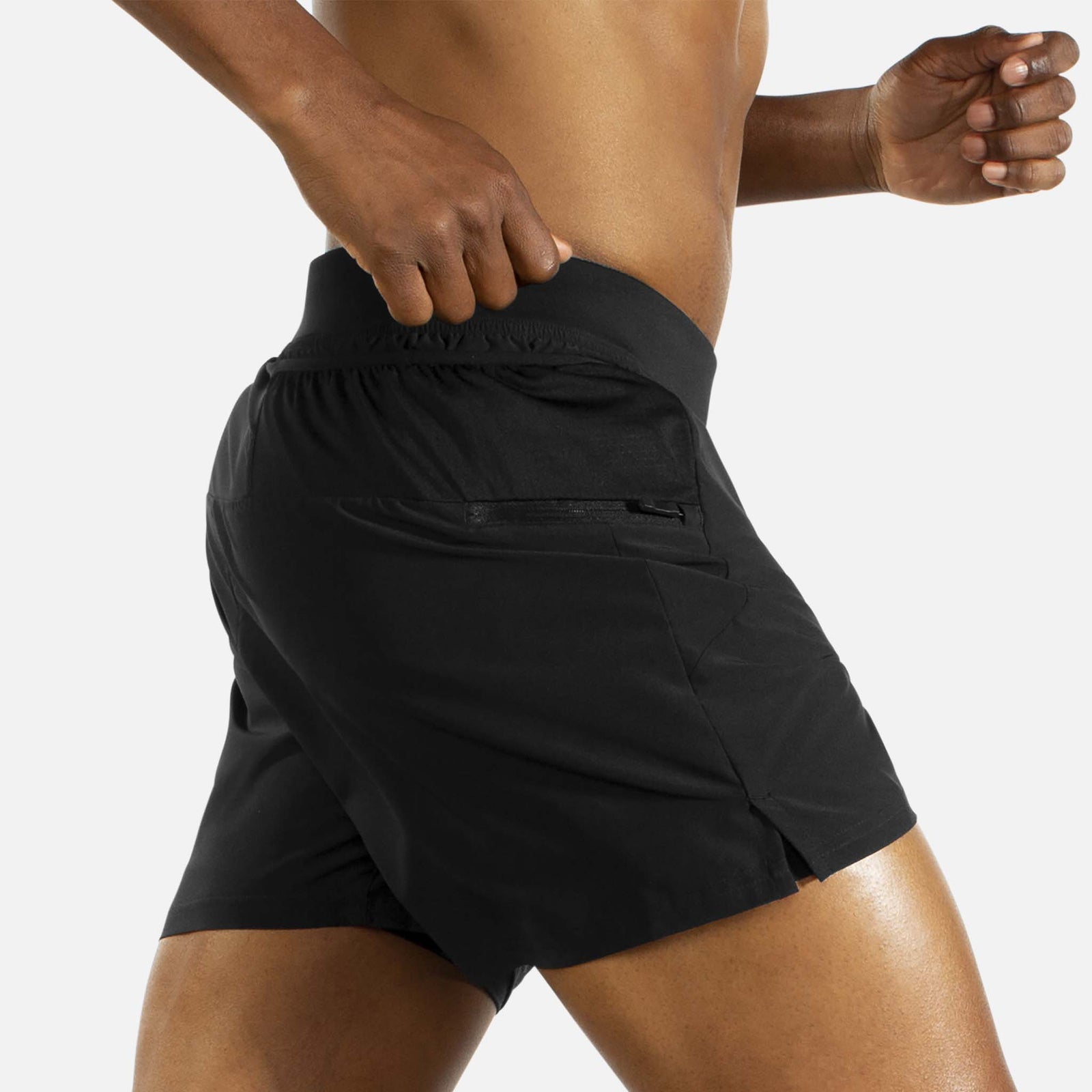 Brooks Brooks Sherpa 5-inch 2-en-1 short de course à pied homme