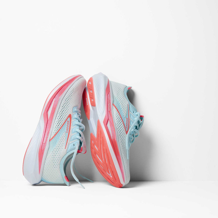 Brooks Hyperion 3 chaussures de course à pied femme - White / Pink Clay / Atomizer