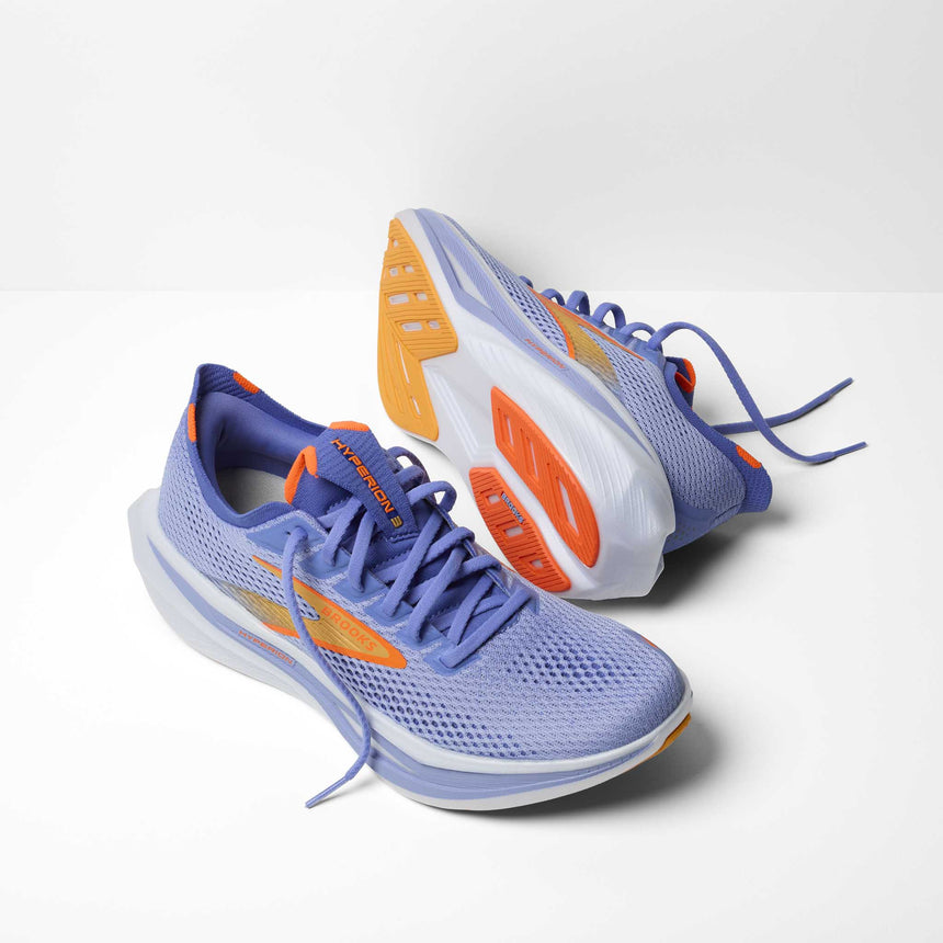 Brooks Hyperion 3 chaussures de course à pied femme -Blue Heron / Orange / White