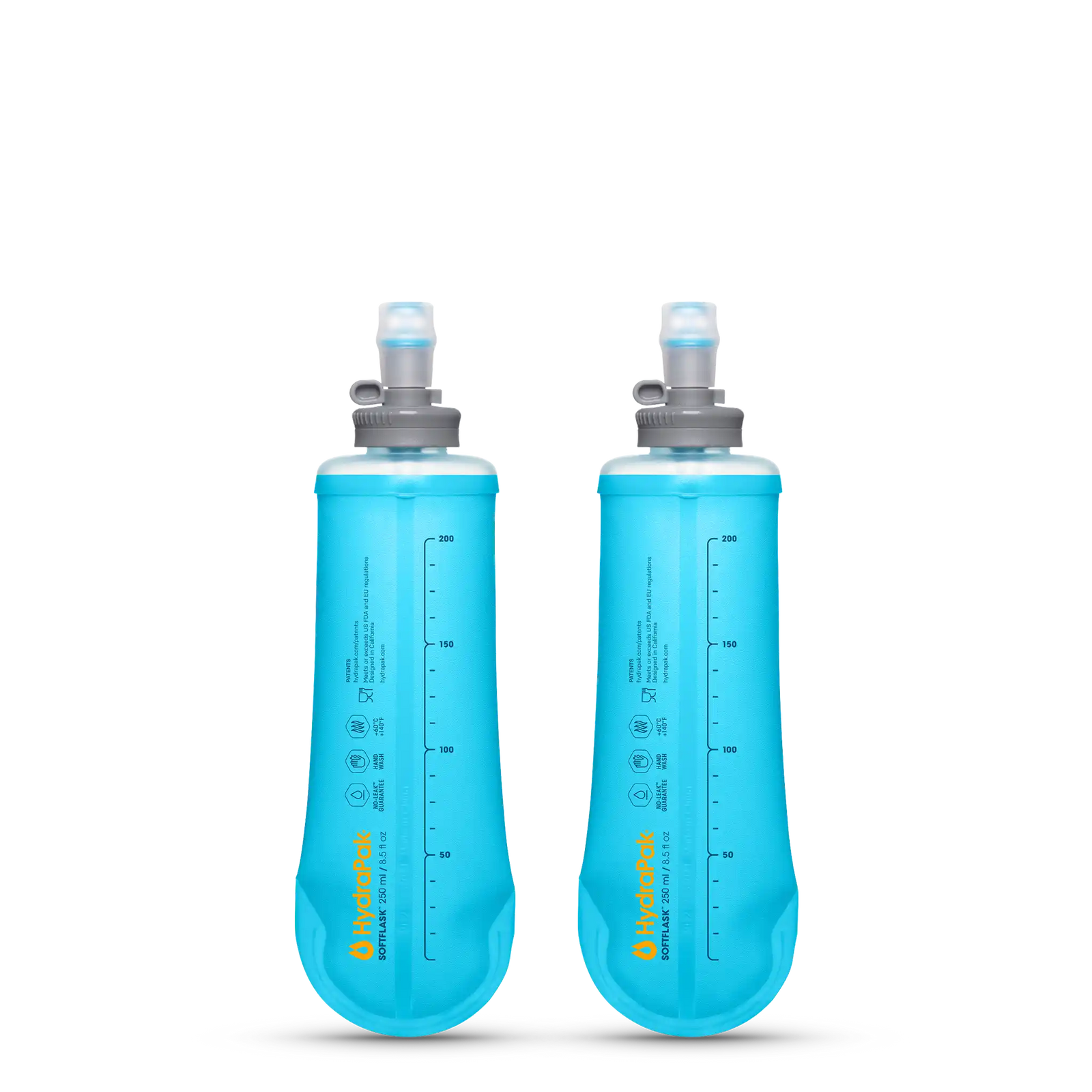 Hydrapak SoftFlask lot de 2 gourdes de 250 ml - Bleu HP