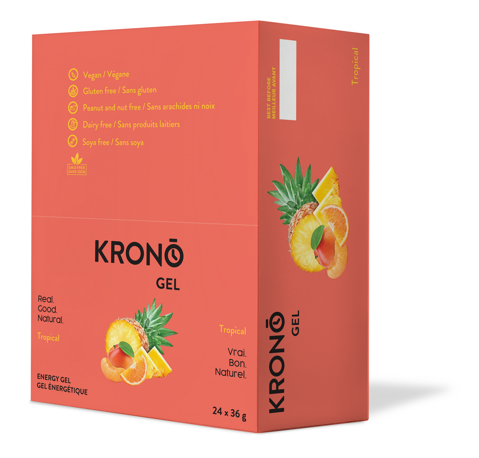 Krono Nutrition Gel énergétique Tropical - Boîte de 24