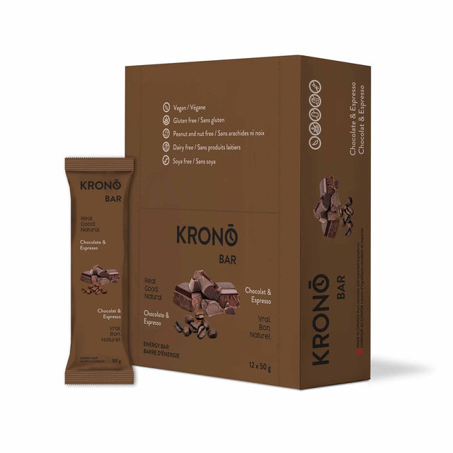 Krono Nutrition Krono Nutrition Barres Énergie Chocolat et Espresso