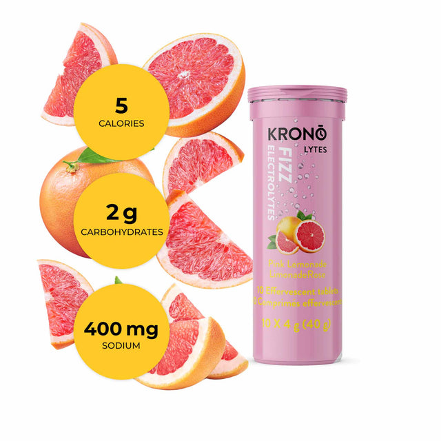 Krono Nutrition Krono Nutrition Electrolytes Tablettes Effervescentes Limonade Rose