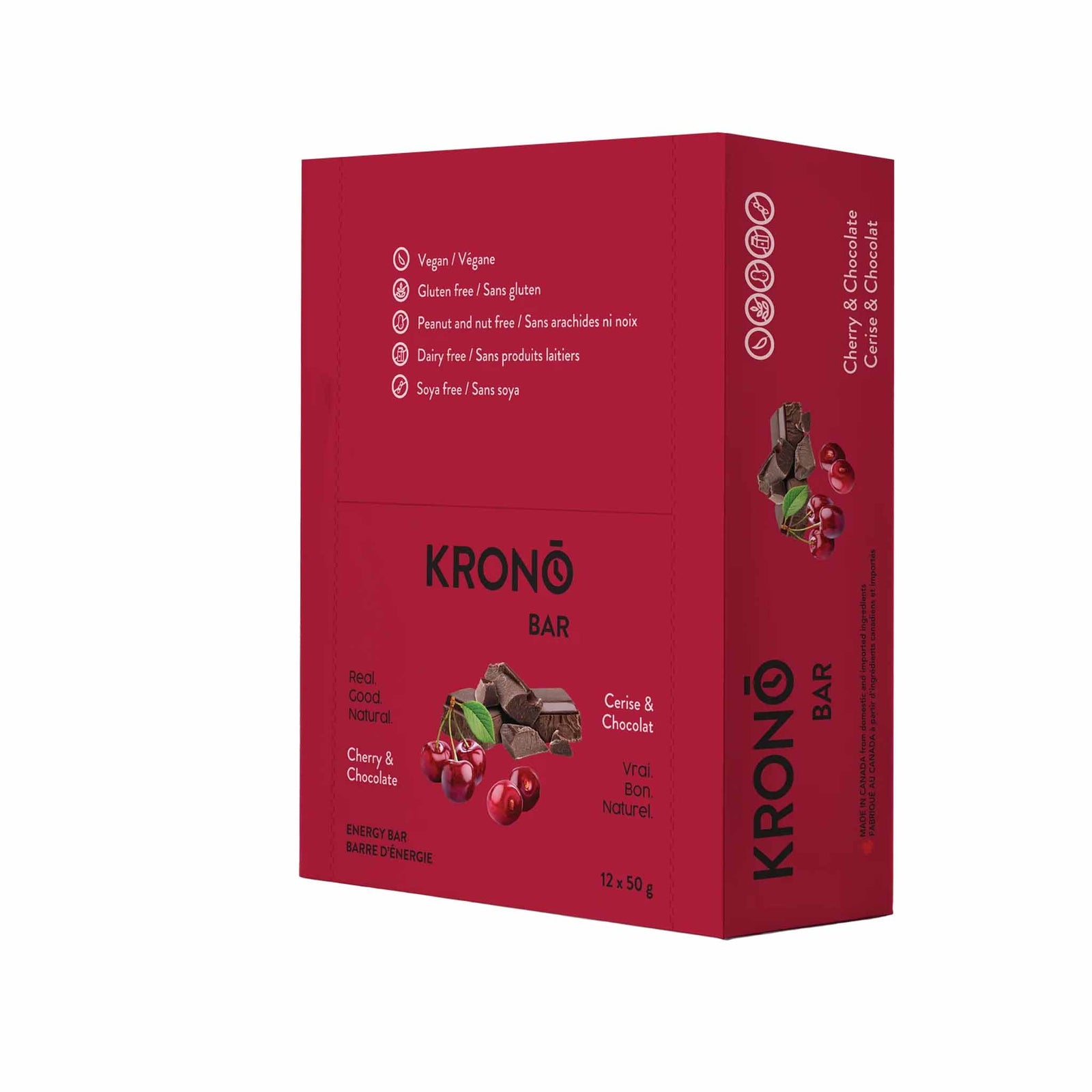 Krono Cherry and Chocolate Energy Bar - Box of 12