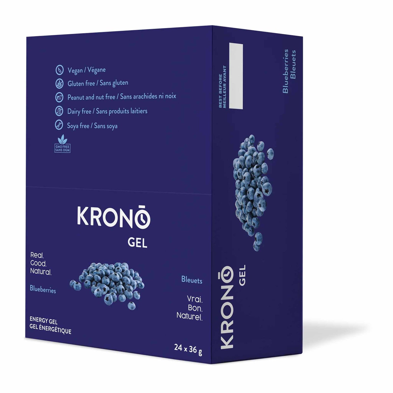 Krono Nutrition Blueberry Energy Gel - Box of 24