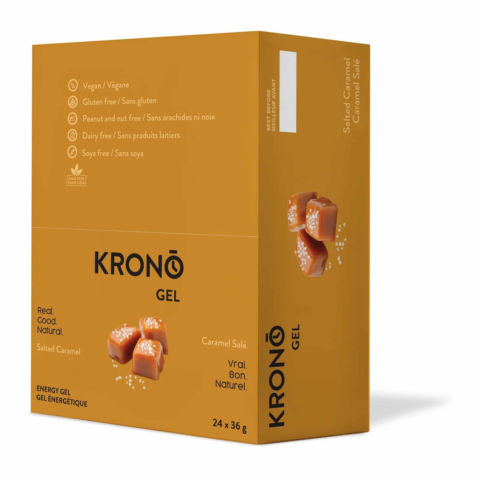 Krono Nutrition Gel énergétique Caramel salé - Boîte de 24