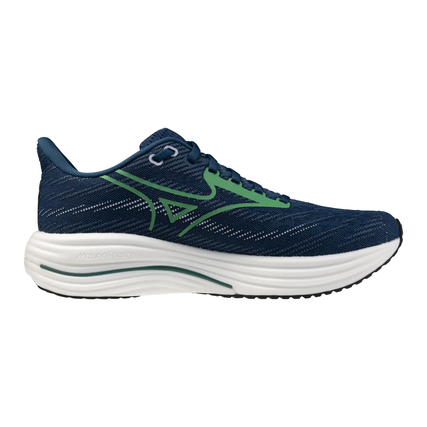 Mizuno Wave Rider 29 chaussures de course homme- Sailor Blue / Goblin Green