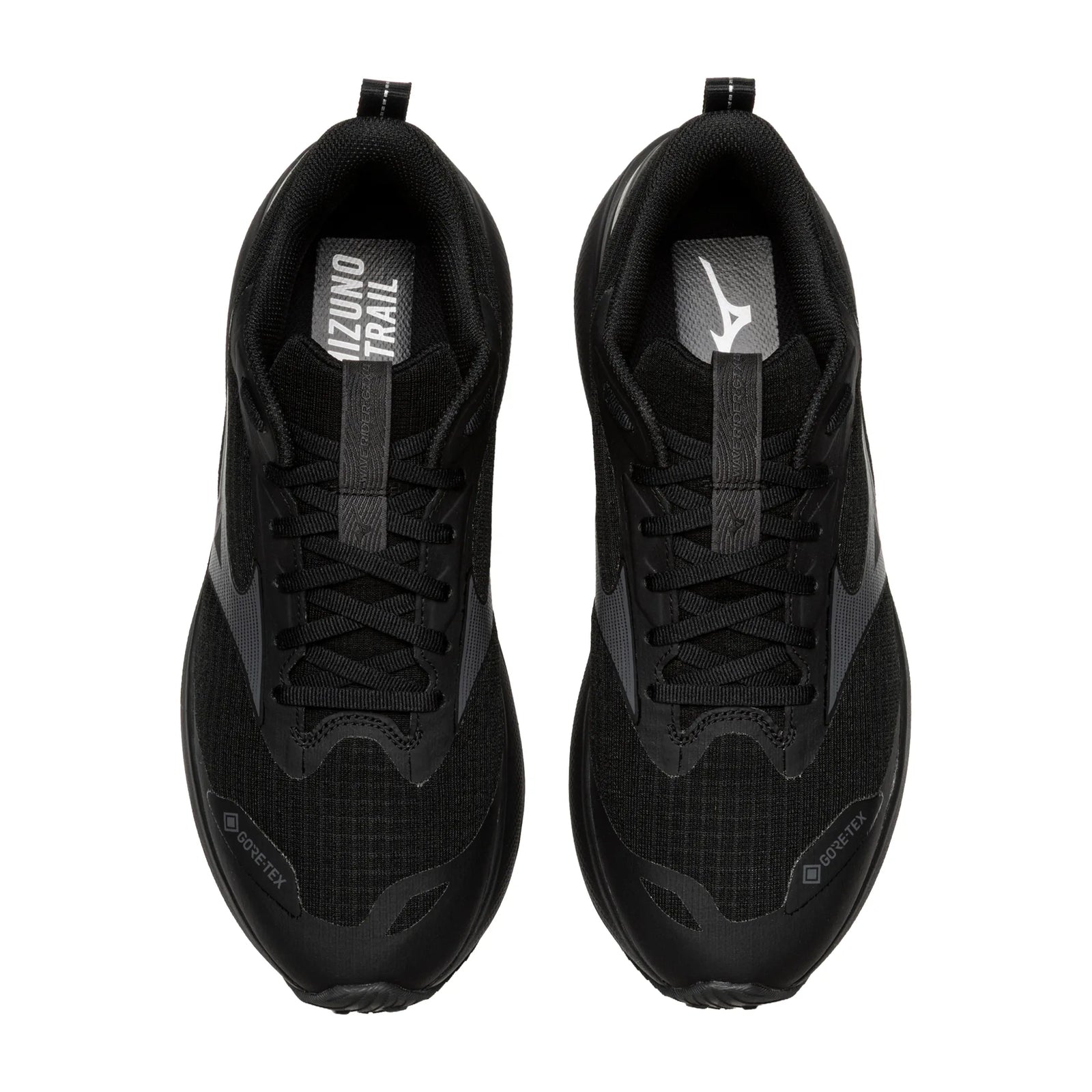 Mizuno Wave Rider GTX 4 chaussure de course à pied imperméable pour homme, coloris Black / Black Sand — vue 2