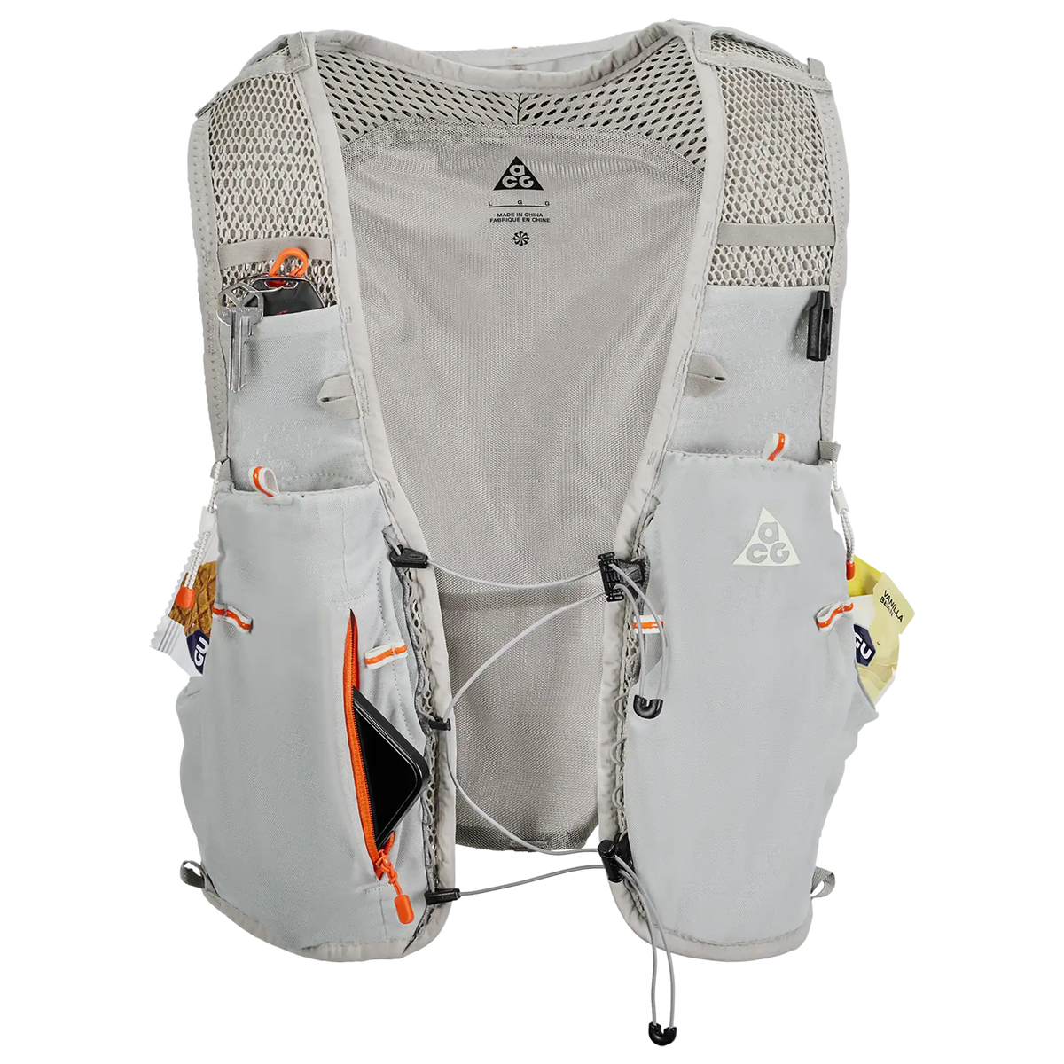 NIKE ACG Goat Pack 5 L veste d'hydratation de course à pied - Grey Fog / Safety Orange / Summit White