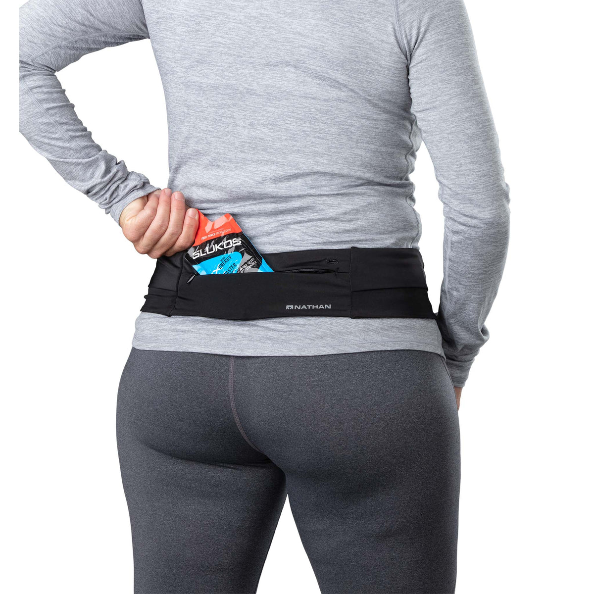 Nathan Nathan Adjustable Fit Zipster Style ceinture de course à pied