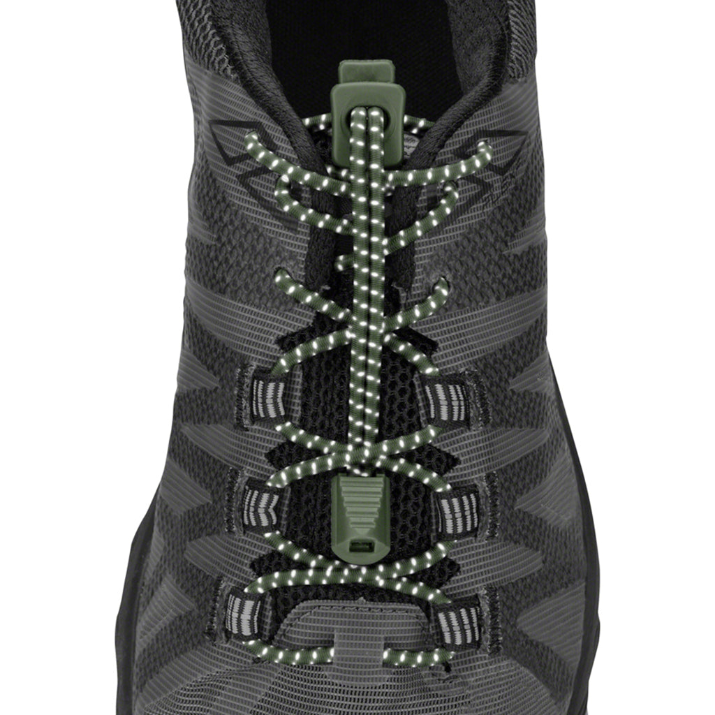 Nathan Nathan Reflective Run Laces lacets verrouillants de course à pied