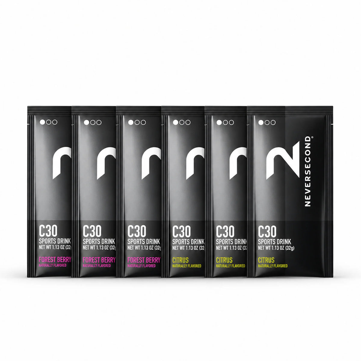 Neversecond C30 mélange pour boisson sportive paquet de 6 sachets